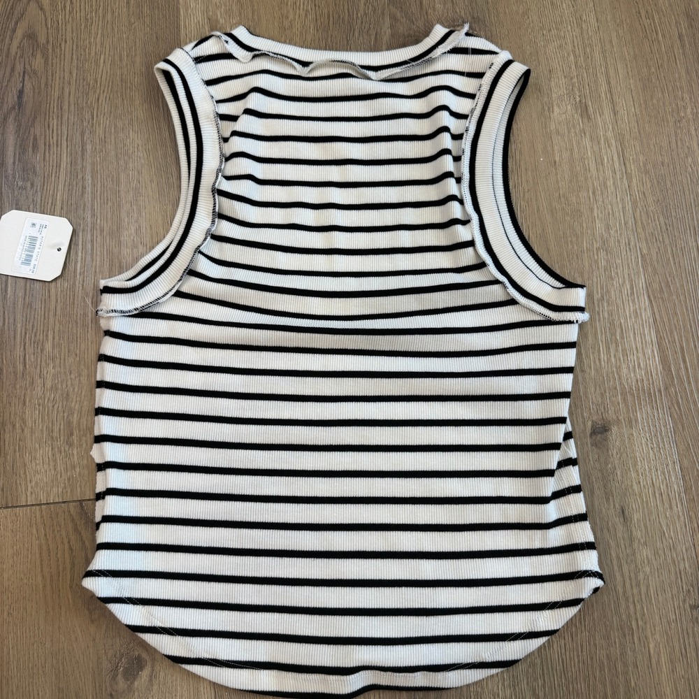 Altar'd State Striped Ribbed Cropped Tank Top Size XL Y2K 90s Grunge Retro NWT - Picture 8 of 9